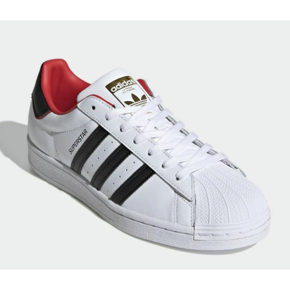 Adidas Superstar LIMITED Valentines Day Love Real Leather Men SZ 8 - Women 9.5